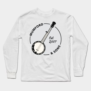 Mumford and Sons Banjo (Black) Long Sleeve T-Shirt